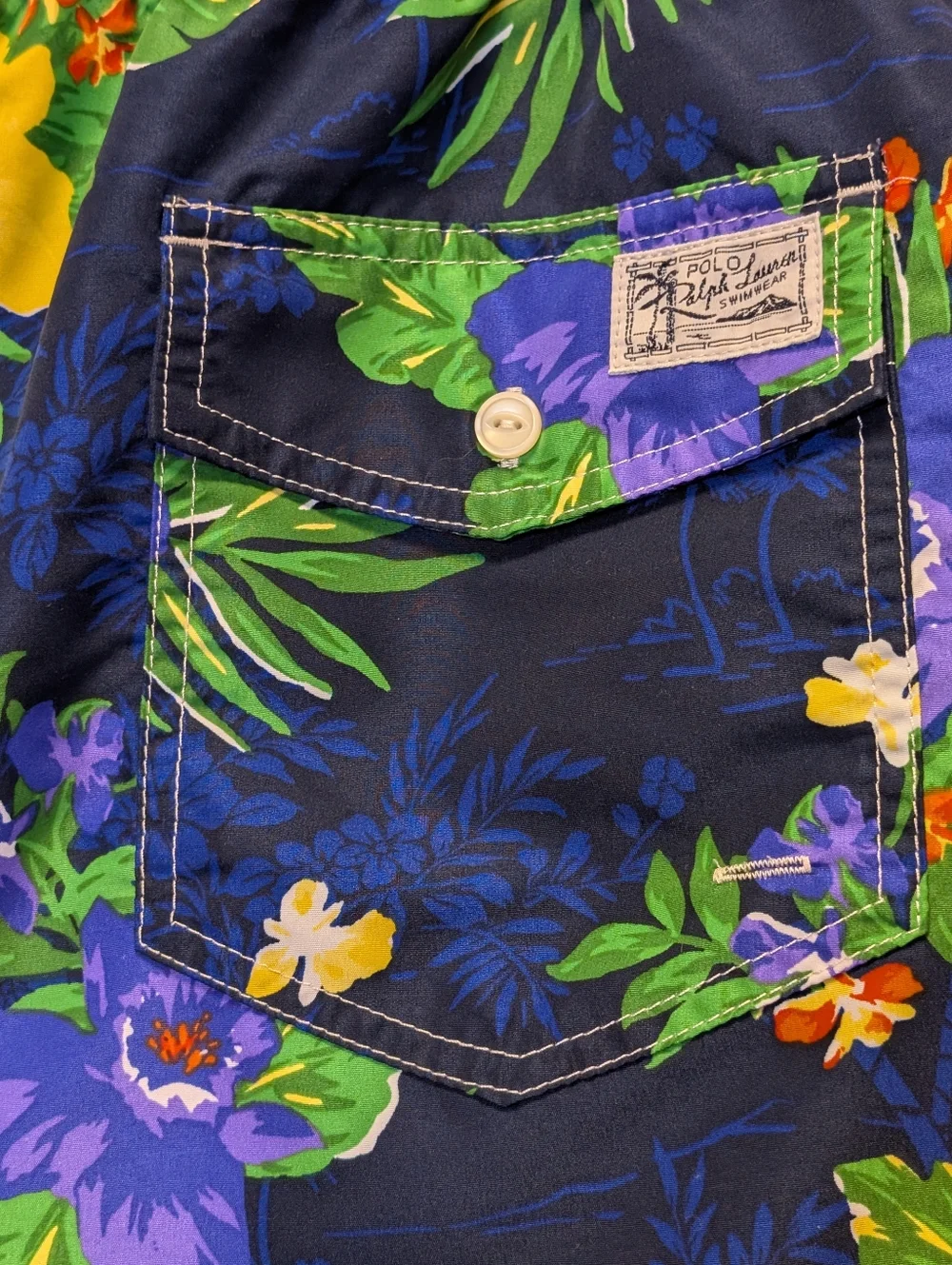 Polo Ralph Lauren Traveler Floral Printed Swim Trunks Shorts Resort Beach Cruise - Picture 8 of 15